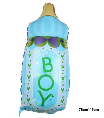 Фольгированный шар Большая фигура бутылочка BOY (Китай)