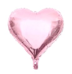 Фольгована кулька 18” Серце ніжно рожеве (Китай)