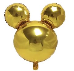 Фольгована кулька Велика фігура Міккі Маус золотий однотонний 66 см (Китай)