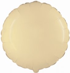 Фольгированный шарик Flexmetal 18" круг сатин кремовый