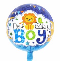 Фольгированный шар 18” круг new baby boy Китай