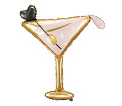 Фольгированный шар PartyDeco Большая фигура Бокал мартини (126см)
