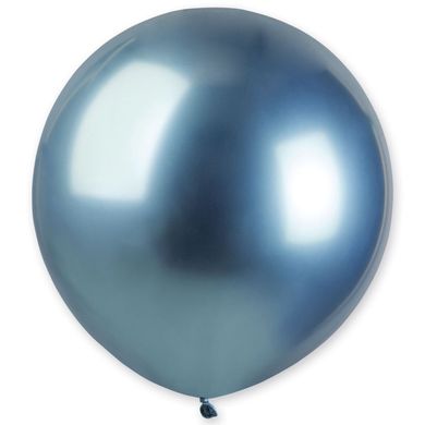 Латексна кулька Gemar 19” Хром Синій / Shiny Blue (1 шт)