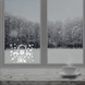 Наклейка на вікно Ведмедик "Let it SNOW" - 1