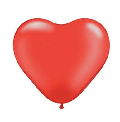 Латексна кулька Kalisan 12" Серце Червоне (100 шт)
