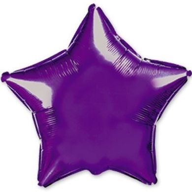 Фольгированный шар Flexmetal 9″ Звезда Фиолетовый