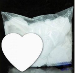 Конфетти Сердца 35 мм Белые(50 г)