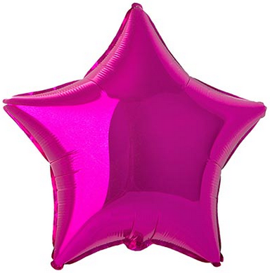 Фольгированный шар Flexmetal 9” Звезда Фуксия