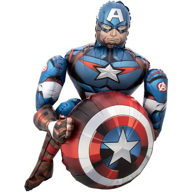 Фольгированный шар Anagram Стоячая фигура Капитан Америка
