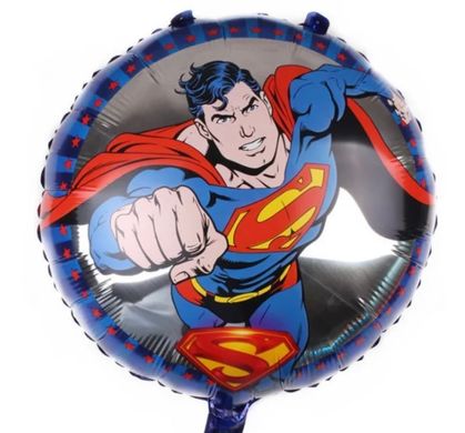 Фольгированный шар 18” круг Супермен Китай