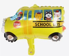 Фольгированный шар Мини фигура школьный автобус (Китай)