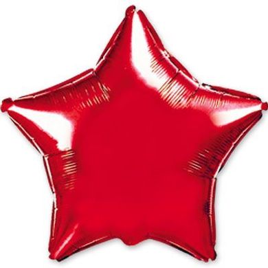 Фольгированный шар Flexmetal 9” Звезда Красный