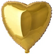 Фольгированный шар Flexmetal 9” Сердце Золото - 1