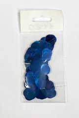 Конфетті Кружочок 12 мм Синій Металик (50 г)