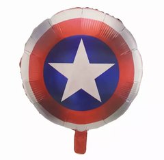 Фольгована кулька 18" круг Щит капітан Америка Китай
