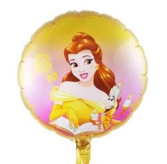 Фольгированный шар 18” круг с рисунком принцесса Бель Китай