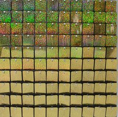 Квадратные Пайетки золото голограмма 100 шт