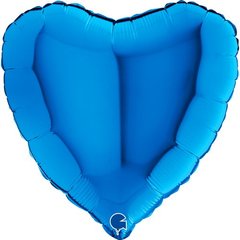 Фольгована кулька Grabo 18" Серце Синє