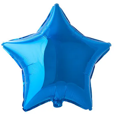 Фольгированный шар Flexmetal 9” Звезда Синий