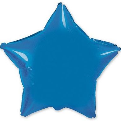 Фольгированный шар Flexmetal 9” Звезда Синий
