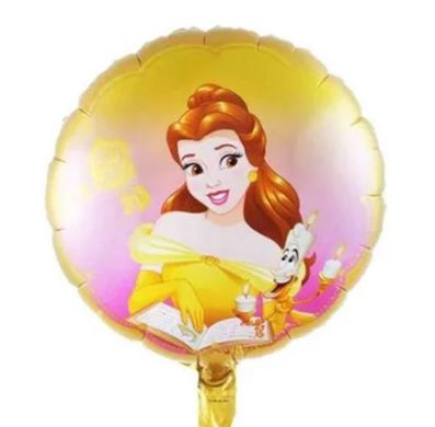Фольгована кулька 18” круг із малюнком принцеса Бель Китай