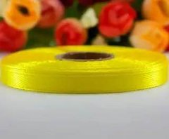 Стрічка атласна Жовта 6 мм