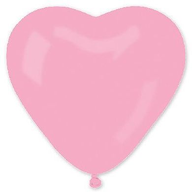 Латексна кулька Gemar 10" Серце Пастель Рожеве #06 (100 шт)
