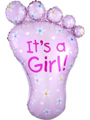 Фольгированный шар Anagram Мини фигура ножка для девочки