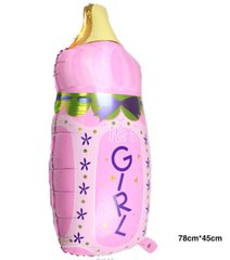 Фольгована кулька Велика фігура пляшечка GIRL (Китай)