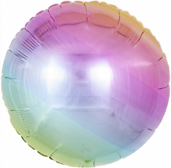 Фольгированный шар Flexmetal 32” Круг Омбре Жемчуг