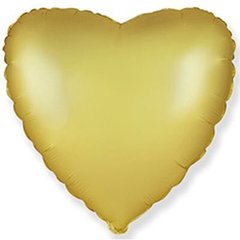 Фольгированный шар Flexmetal 18″ Сердце сатин Золото