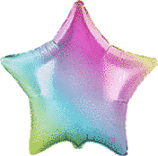 Фольгированный шар Flexmetal 32” Звезда Омбре Жемчуг