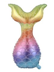 Фольгована кулька Велика фігура хвіст русалки Омбре 80 см (Китай)