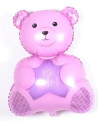 Фольгированный шар Мини фигура медведь girl (Китай)