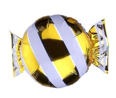 Фольгированный шар Большая фигура конфета Желтая (Китай)