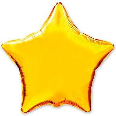 Фольгированный шар Flexmetal 32″ Звезда Золото