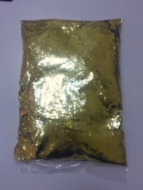 Конфетти мелкое золото 2мм (чешуйки) (50 г)