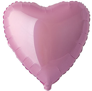 Фольгована кулька Flexmetal 32″ Серце Пастель Рожевий