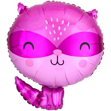 Фольгована кулька Anagram Велика фігура єнот рожевий