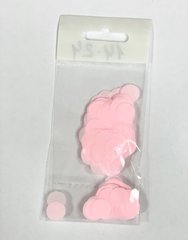 Конфетті Кружочок 12 мм Світло Рожевий (100 г)
