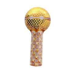Фольгированный шар Большая фигура Золотой Микрофон 70 см (Китай)