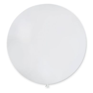 Латексна кулька Gemar 31” Пастель Білий #01 (1 шт)