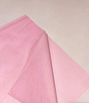 Папір тішью рожевий пудровий (70*50см) 25 листів