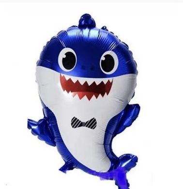 Фольгована кулька Велика фігура Baby Shark Акуленок синій (Китай)