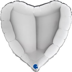 Фольгована кулька Grabo 18" Серце Срібло