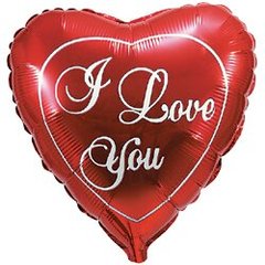 Фольгована кулька Flexmetal 9" серце міні i love you