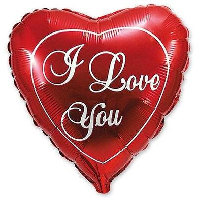 Фольгована кулька Flexmetal 24" серце "I love you"