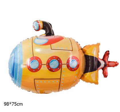 Фольгированный шар Большая фигура Субмарина Желтая (97см) (Китай)
