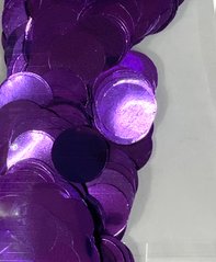 Конфетті Кружочки 23 мм Фіолетовий Металік (100 г)
