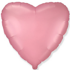 Фольгована кулька Flexmetal 18" Серце сатин Рожеве
